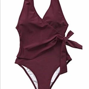 Elegant BRAND NEW never worn burgundy swimsuit